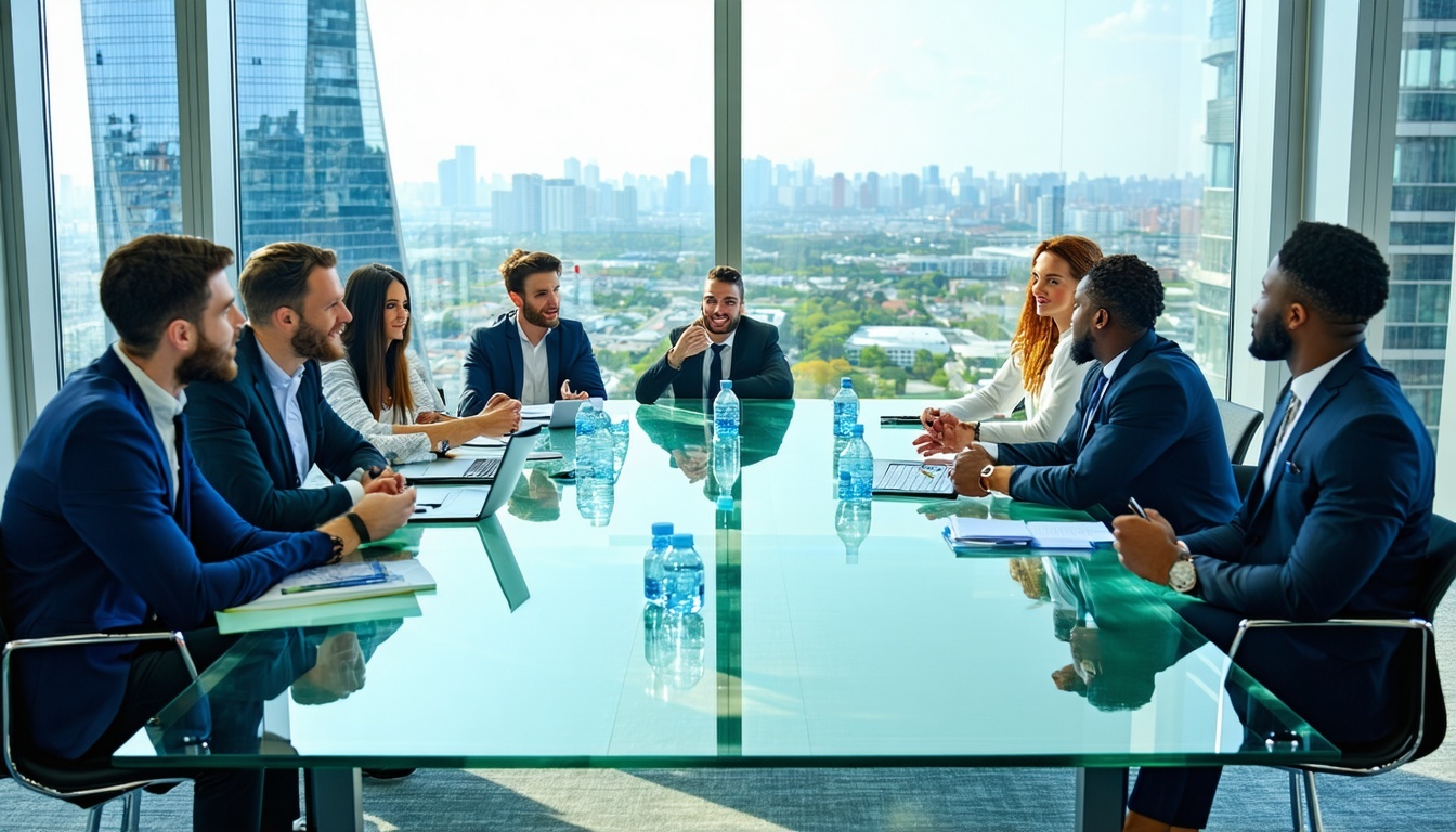 a business meeting a business meeting